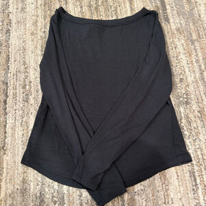 Women's Lululemon Boatneck Long-Sleeve Black Size 14 SKU740